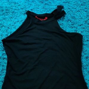 A black formal tank top